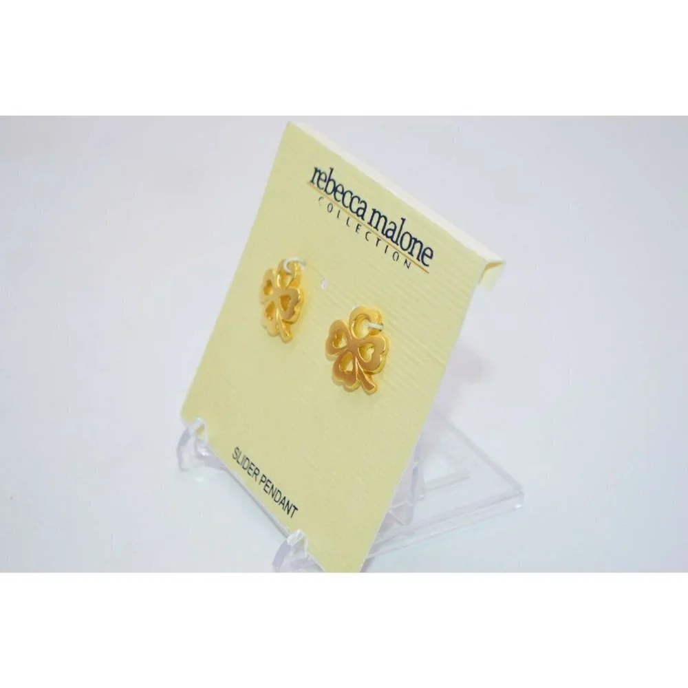 Rebecca Malone Gold Tone Four Leaf Clover Slider